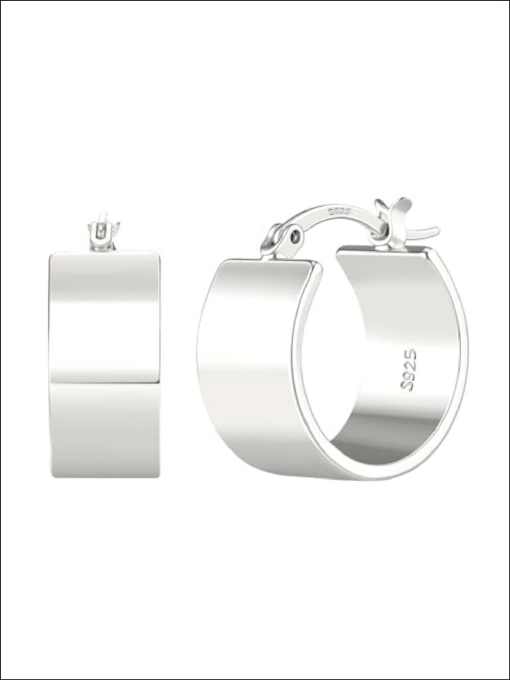 Chunky Gold Hoop Earrings Thick Hoop Earrings for Women